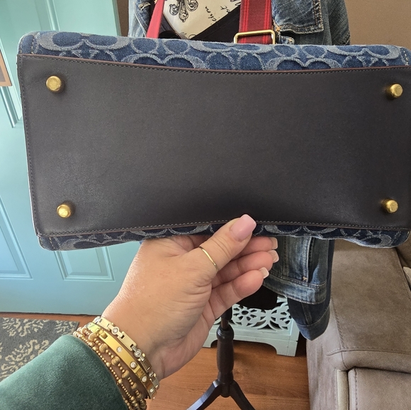 Coach Monogram Denim Tote - Picture 11 of 11